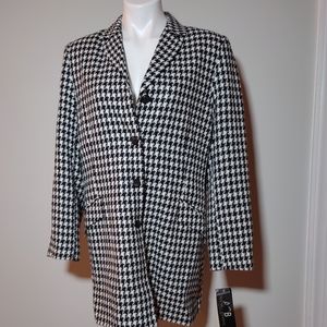 Vintage AGB houndstooth Blazer NEW